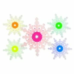 Grosses soldes ⌛ Totalcadeau Flocon de neige à LED, multicoulor lumineux 🤩 -Optonica Soldes 0701233882202 3