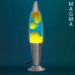 Offres 🎁 Totalcadeau Lampe à Lave Magma fusée bleu 🤩