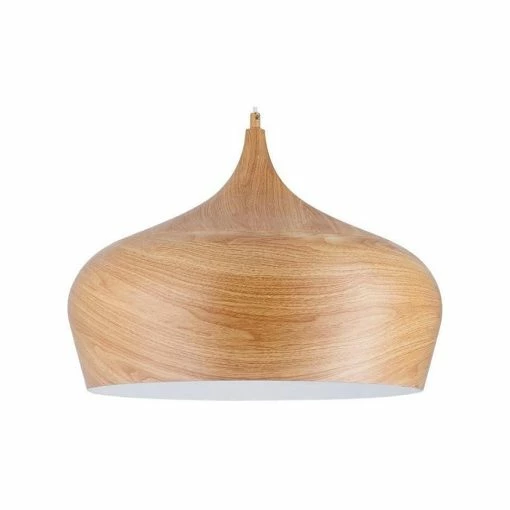 Promo 👏 Paris prix Lustre - suspension en métal imitation bois. 30x130 cm E27 40 W marron ✨ -Optonica Soldes 3248116210822 1