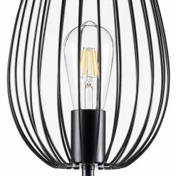 Bon marché 😀 Paris prix MADDY Lampadaire en métal - Ø 22 x H 160 cm - Noir - Ampoule LED Décorative fournie 🥰 -Optonica Soldes 3248116250309 5