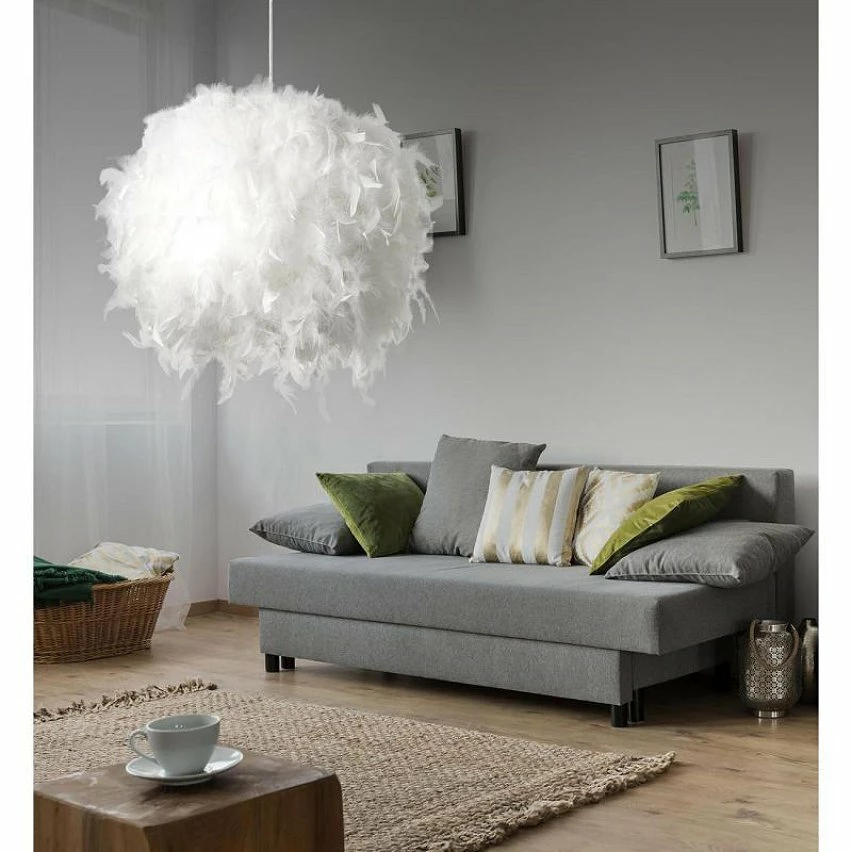 Top 10 🔔 Paris prix PLUME Suspension - Armature : Ø26 cm - Avec plume environ Ø36 cm - Blanche - E14 40W non fournie 🛒 7 Top 10 🔔 Paris prix PLUME Suspension - Armature : Ø26 cm - Avec plume environ Ø36 cm - Blanche - E14 40W non fournie 🛒 – Image 7