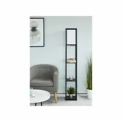 Coupon 🤩 Paris prix Lampadaire étageres BEGO 3 étages - H 160 cm - Noir 🎁 -Optonica Soldes 3248116419300 3