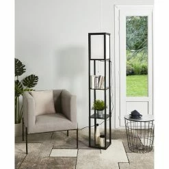 Coupon 🤩 Paris prix Lampadaire étageres BEGO 3 étages - H 160 cm - Noir 🎁 -Optonica Soldes 3248116419300 6