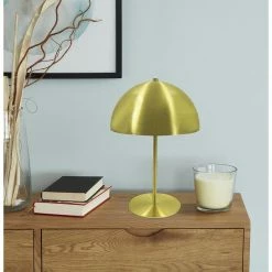 Acheter 🥰 Paris prix INTERNATIONAL DESIGN Lampe champignon en métal - 25x25x33 cm - Doré 🔥 -Optonica Soldes 3248116421150 4