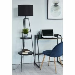 Les meilleures critiques de ✨ Interdesign Lampadaire en métal - Abat jour en tissu,Noir - L 45 x P 45 x H157 cm - RONDO 🤩 -Optonica Soldes 3248116424304 6