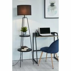 Les meilleures critiques de ✨ Interdesign Lampadaire en métal - Abat jour en tissu,Noir - L 45 x P 45 x H157 cm - RONDO 🤩 -Optonica Soldes 3248116424304 7