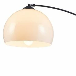 Meilleure vente ✔️ Paris prix DAISY Lampadaire Arc - Métal Noir - Réflecteur Acrylique Blanc - L 30 x P 110 x H 170 🛒 -Optonica Soldes 3248116516030 4