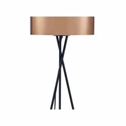 Les meilleures critiques de 🎉 Paris prix Lampadaire Trépied Métal Noir - Abat jour Cuivre et Chromé - D 34 x H 140 cm 🔔 -Optonica Soldes 3248116521782 3