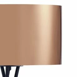 Les meilleures critiques de 🎉 Paris prix Lampadaire Trépied Métal Noir - Abat jour Cuivre et Chromé - D 34 x H 140 cm 🔔 -Optonica Soldes 3248116521782 5