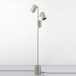 Coupon 🧨 Paris prix Lampadaire Design "Niontra" 160cm Argent 👏 -Optonica Soldes 3327480054444 3