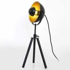 Meilleur prix 🌟 Paris prix Lampe à Poser Design "Xiaso" 40cm Noir & Or ⭐ -Optonica Soldes 3327480054857 4