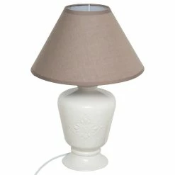Le moins cher 💯 Atmosphera Lampe céramique Fango taupe H40 ⭐