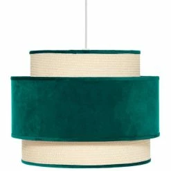 De gros ⌛ Atmosphera Suspension velours Tika D38 vert 🧨