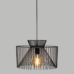 Nouveau 💯 Atmosphera Suspension métal Dario noir H23 🛒 -Optonica Soldes 3482731392079 3