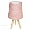 Promo 😉 Atmosphera Lampe en bois rose H23.5 cm 🔔