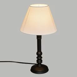 Meilleur prix 👍 Atmosphera Lampe à poser Leo noir 😍 -Optonica Soldes 3482731474140 4
