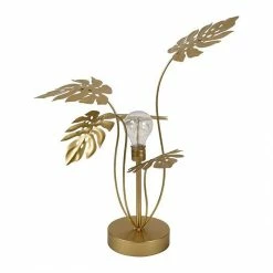 Bon marché ❤️ Ostaria Lampe feuilles métal doré LED 👏