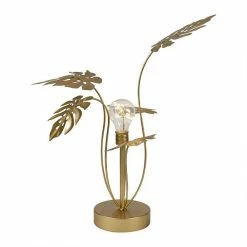 Bon marché ❤️ Ostaria Lampe feuilles métal doré LED 👏 -Optonica Soldes 3482731475475 3
