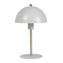 Meilleur prix 🛒 Ostaria Lampe métal Lydia blanche dorée 🔔