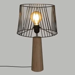 Sortie 👏 Atmosphera Lampe droite Joe noir H46 🤩 -Optonica Soldes 3482731496586 3