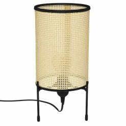 Promo 🤩 Atmosphera Lampe trépied Joane naturel H34 🤩