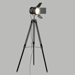 Meilleur prix ❤️ Atmosphera Lampadaire trépied Rio noir H138 🤩 -Optonica Soldes 3482731499525 4