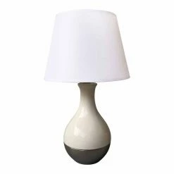 Le moins cher ⌛ Paris prix Lampe à Poser Déco "Colette" 37cm Blanc 🔔