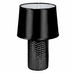 Budget ✔️ Paris prix Lampe à Poser Design "Effet Tressé" 30cm Noir 🔔