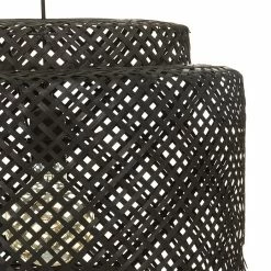 De gros ⭐ Suspension Liby bambou noir Atmosphera - Noir 🎉 6 De gros ⭐ Suspension Liby bambou noir Atmosphera - Noir 🎉 -Optonica Soldes 3560231524944 3