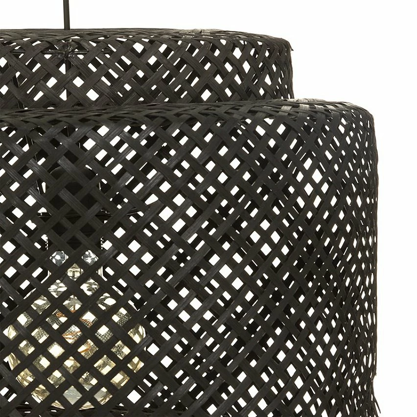 De gros ⭐ Suspension Liby bambou noir Atmosphera - Noir 🎉 3 De gros ⭐ Suspension Liby bambou noir Atmosphera - Noir 🎉 – Image 3