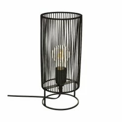 Vente flash ✨ Atmosphera Lampe à poser en Métal Noir H 30 cm ✔️