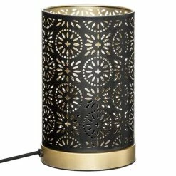 Coupon ✨ Atmosphera Lampe à Poser Design "Gypsy" 21cm Noir 🔔