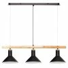 Remise 🔥 Atmosphera Lampe Suspension 3 Têtes "Tim" 104cm Noir ⭐