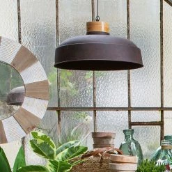 Grosses soldes 🧨 Atmosphera Lampe Suspension en Métal "Prao" 57cm Gris 🥰 -Optonica Soldes 3560233817556 3