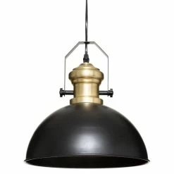 Coupon 🧨 Atmosphera Lampe Suspension en Métal "Flower" 32cm Noir 🥰