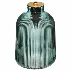 Meilleure vente ✨ Atmosphera Lampe à Poser LED en Verre "Livio" 27cm Vert 🌟