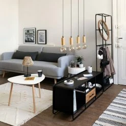 Vente flash 😉 Atmosphera Lampe Suspension Design "Ays" 110cm Naturel 😍 -Optonica Soldes 3560233818218 4