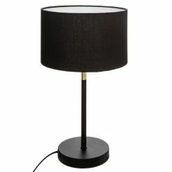 Meilleur prix 🤩 Atmosphera Lampe à Poser Design "Jule" 42cm Noir & Or 👍