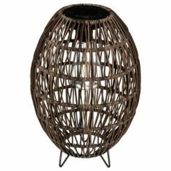 Bon marché 🥰 Atmosphera Lampe à Poser Design "Oulta" 32cm Naturel 💯