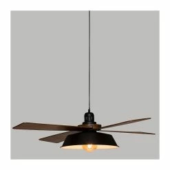 Meilleure vente 👏 Atmosphera Luminaire Suspension en Métal Noir et Bois D 94 cm ✨ -Optonica Soldes 3560237548494 2