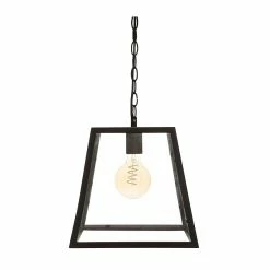 Promo â€ïž Atmosphera Luminaire Suspension en Verre et mĂ©tal Noir D 30 cm â€ïž