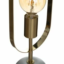 Tout neuf 👍 Atmosphera Lampe à poser en métal doré et base effet marbre H 44 cm ✔️ -Optonica Soldes 3560237548753 5