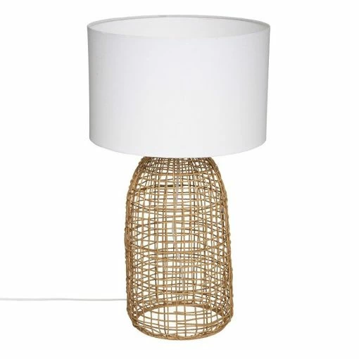 Le moins cher ❤️ Lampe en rotin H56 Karla Atmosphera - Naturel 😉 -Optonica Soldes 3560237586106 1