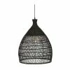 Sortie 🛒 Atmosphera Luminaire Suspension en Rotin noir D 49 cm 🔥