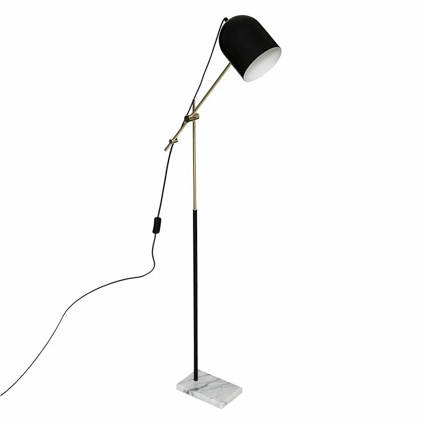 Bon marché 🤩 Lampadaire articulé Suite noir et doré Atmosphera - Noir ✔️ 1 Bon marché 🤩 Lampadaire articulé Suite noir et doré Atmosphera - Noir ✔️