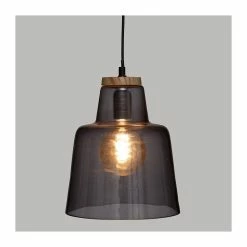 Le moins cher ⭐ Atmosphera Luminaire Suspension en Verre Fumé D 23 cm 😉 -Optonica Soldes 3560237586304 2