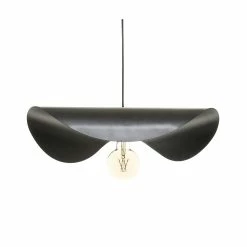 Coupon 🔥 Atmosphera Luminaire Suspension en Métal noir 52 x 47 cm ✨