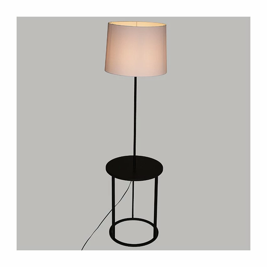 Nouveau đ Atmosphera Lampadaire en MĂ©tal Noir avec tablette H 149 cm âïž 2 Nouveau đ Atmosphera Lampadaire en MĂ©tal Noir avec tablette H 149 cm âïž â Image 2