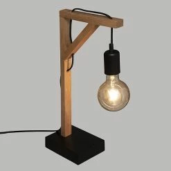 Meilleure affaire ⌛ Lampe bois angle droit H46 Wild Atmosphera turel 🛒 -Optonica Soldes 3560237586502 3