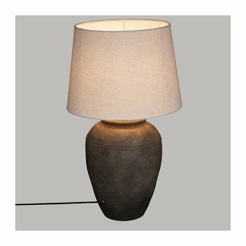 De gros đ Atmosphera Lampe Ailen en CĂ©ramique Marron et Abat-jour Blanc cassĂ© H 60 cm đ 2 De gros đ Atmosphera Lampe Ailen en CĂ©ramique Marron et Abat-jour Blanc cassĂ© H 60 cm đ â Image 2